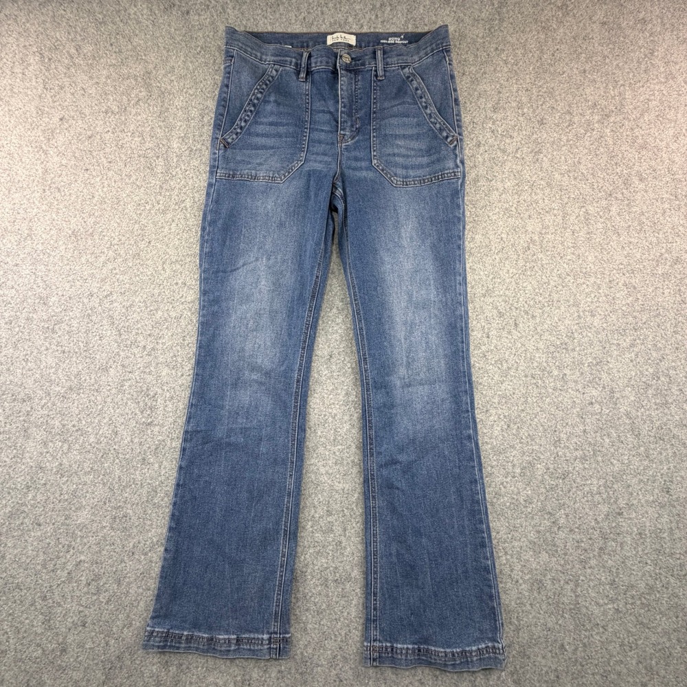 Nicole Miller New York Soho High Rise Bootcut Jeans Blue Womens Size 10